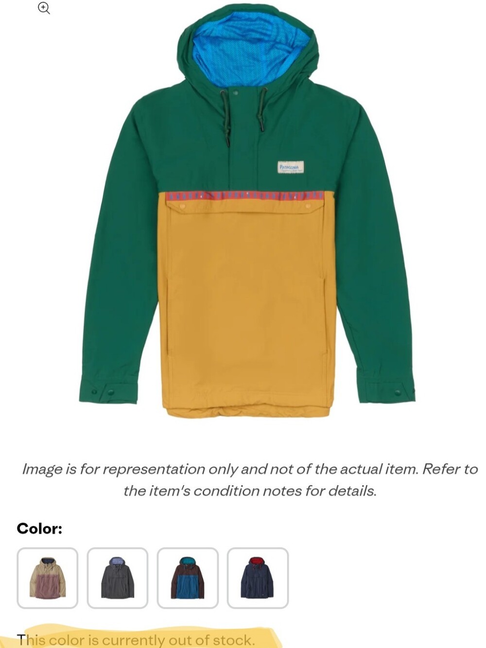 Patagonia Two-Tone Hooded Anorak Jacket